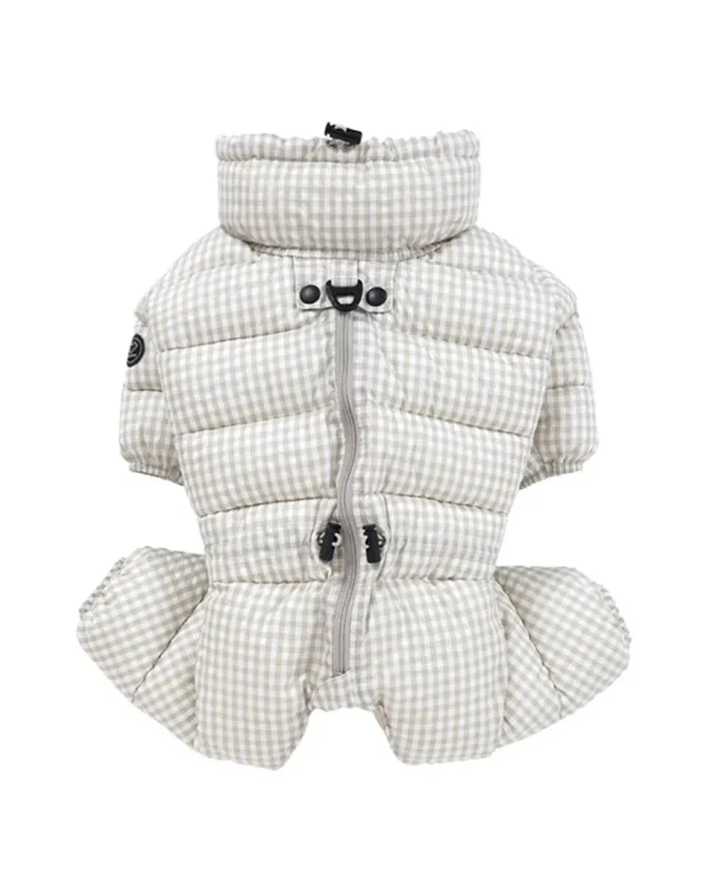 GooseFeel Padded Check Winter Coveralls for Dogs - Image 2
