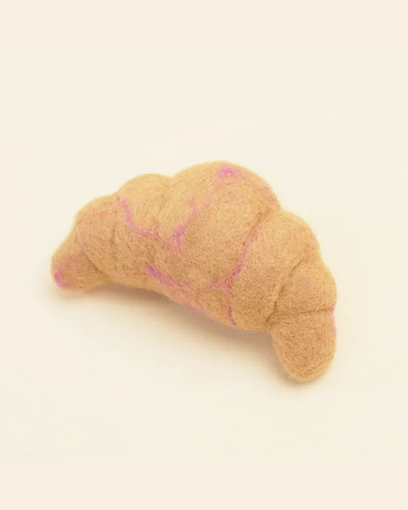 Wool Croissant Dog Toy