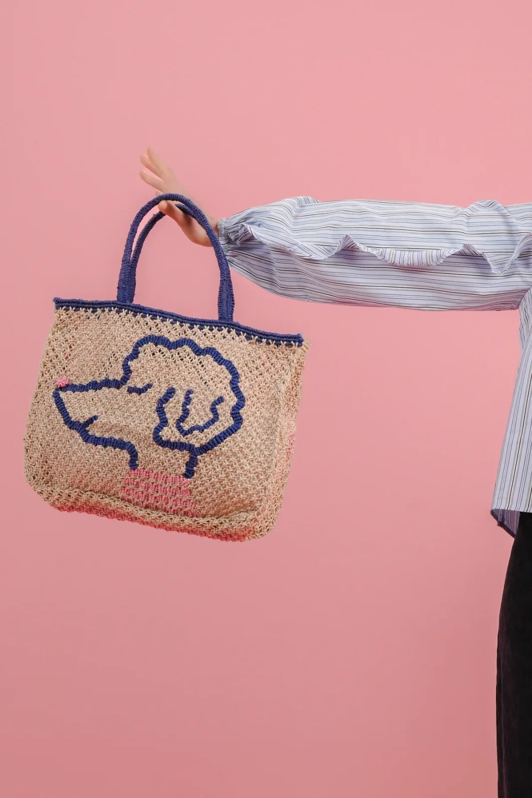 Pretty in Poodle Jute Bag - Image 2