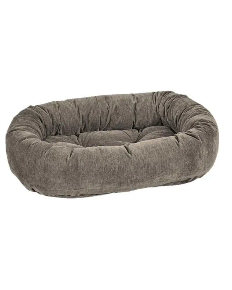 Donut Dog Bed in Bark Washed Microvelvet (In-Store) - Image 2