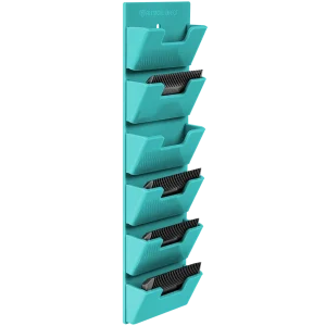 Wall Wide 6 Blades Holder Aqua by PetStore.Direct