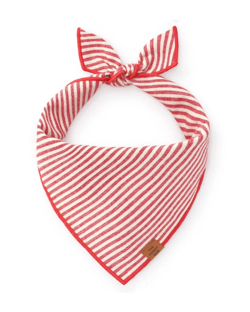 Red Stripe Dog Bandana (FINAL SALE)