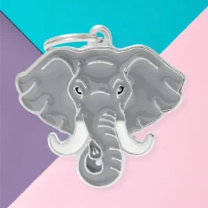 Wild Elephant Custom Pet ID Tag