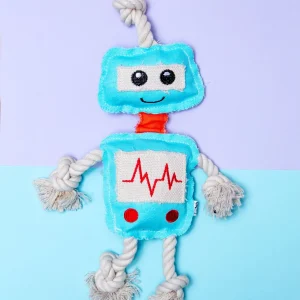 RopeBots Blue Dog Toy