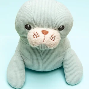 Sally the Seal Dog Toy w/ Grunter & Crinkle (9")