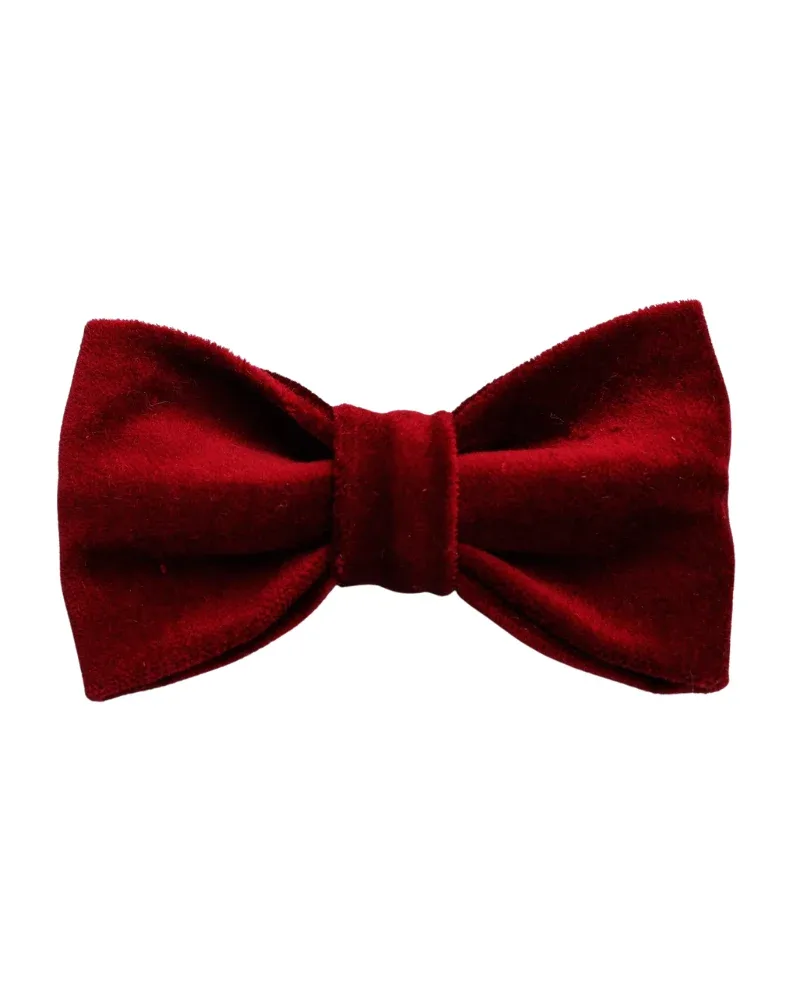 Wine Velveteen Bow Tie for Dogs (Made in the USA) (FINAL SALE)
