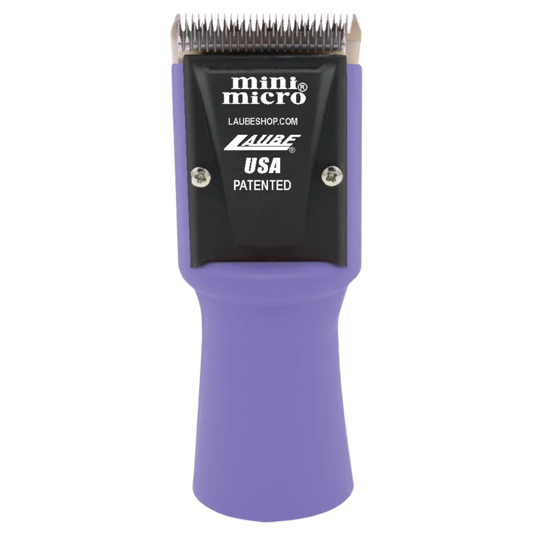 Mini Micro Cordless 2 Speed Clipper Purple with Two Batteries by Laube - Image 2