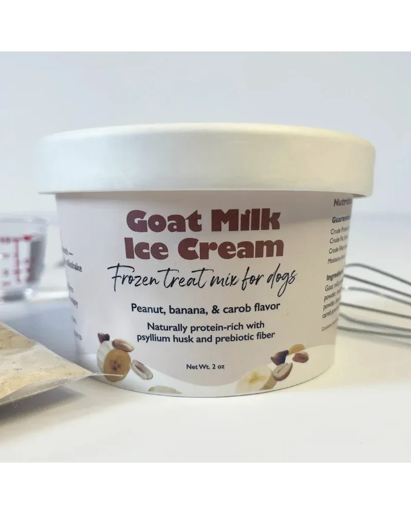 Goat Milk Dog Ice Cream Mix