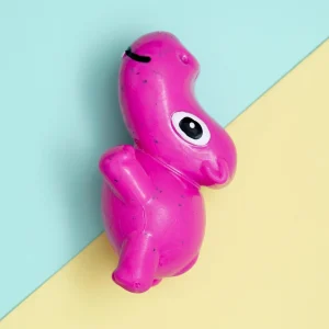 Rubber Squeaky Hippo Dog Treat Toy