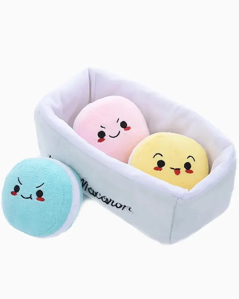 Pooch Macarons Squeaky Plush Dog Toy - Image 2