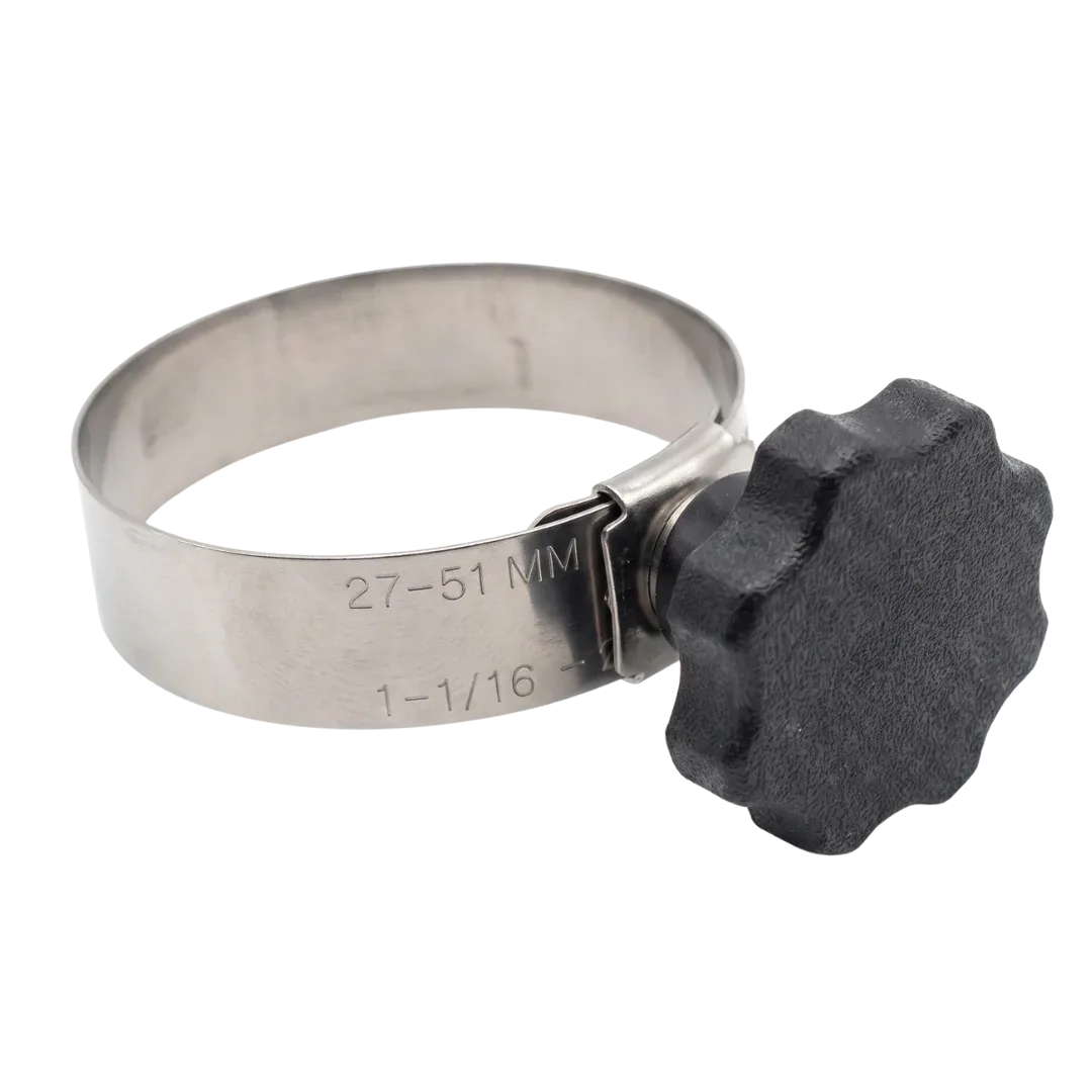 Twist It Pipe Clamp Black for Dryer by Handle It
