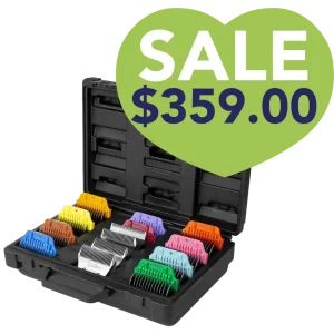 10 Colored Wide Combs 1/8″ through 1 1/2″ with 4 Wide Blades by Zolitta