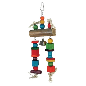 All Living Things® Bamboo Log Bird Toy - Chew Toy for Medium & Large Pet Birds
