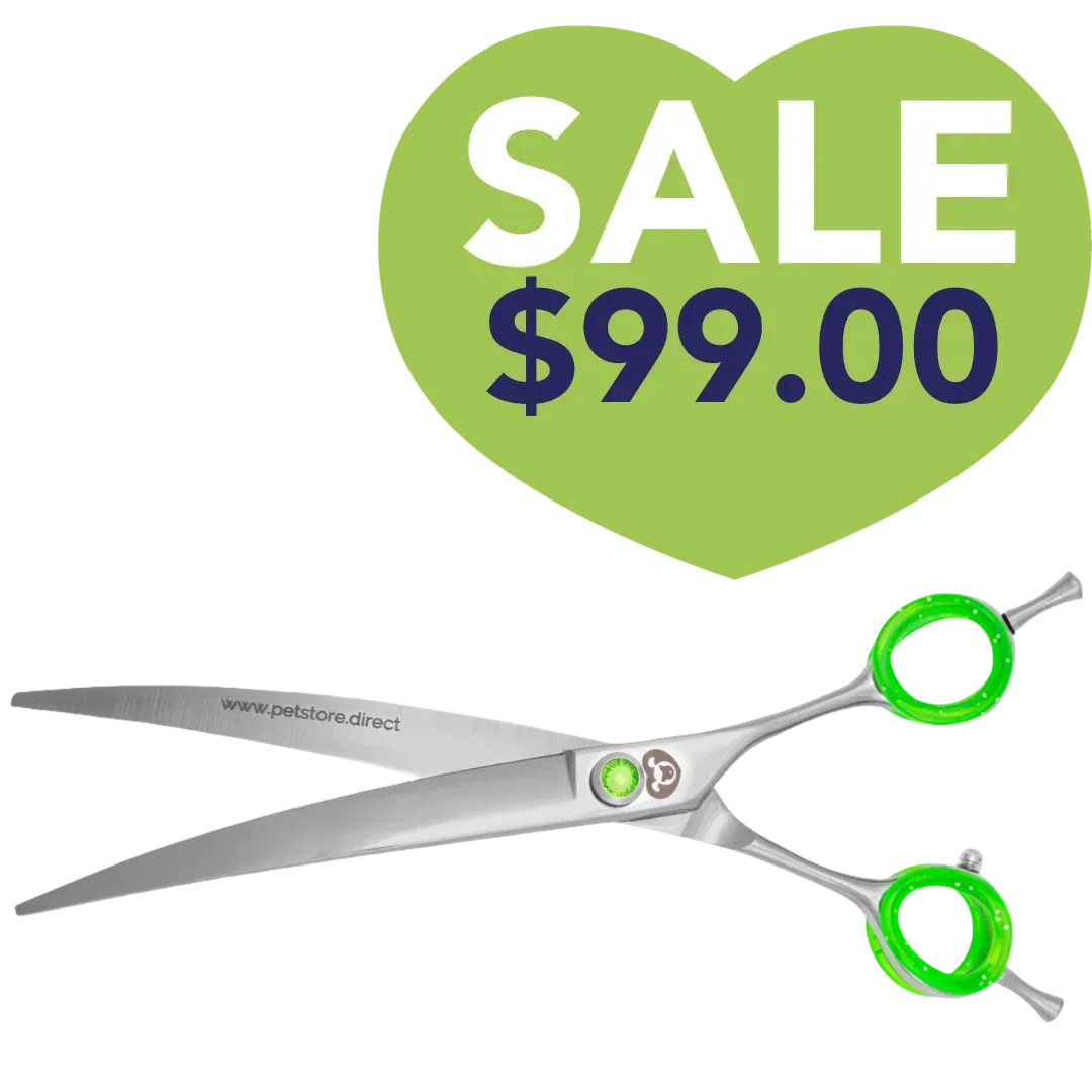 7.75" Super Curved Grooming Shears by PetStore.Direct
