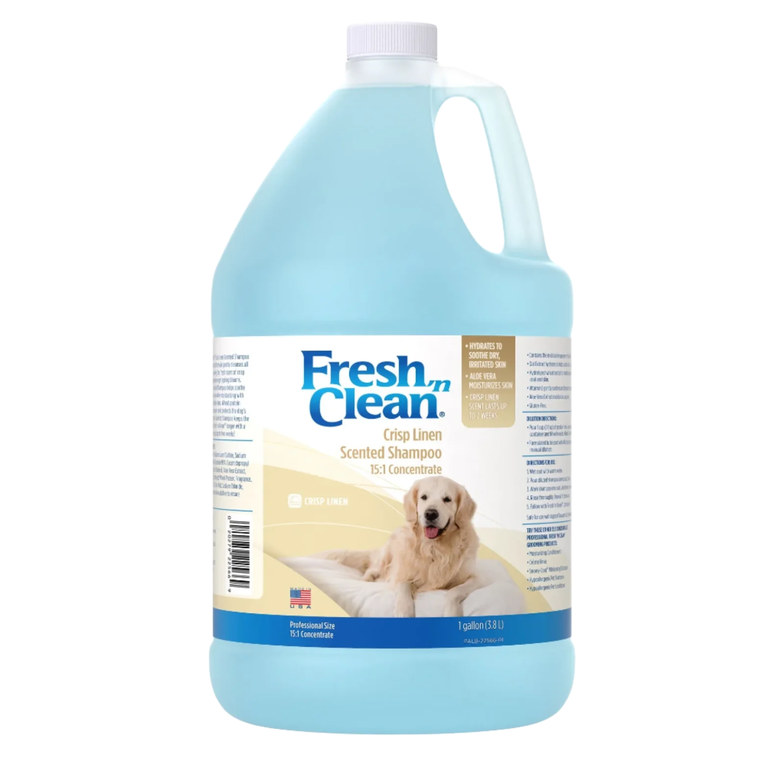 Scented Shampoo Crisp Linen Scent 15:1 Concentrate Gallon by Fresh 'n Clean