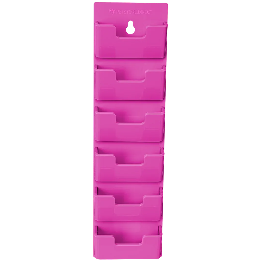 Wall Wide 6 Blades Holder Hot Pink by PetStore.Direct - Image 2