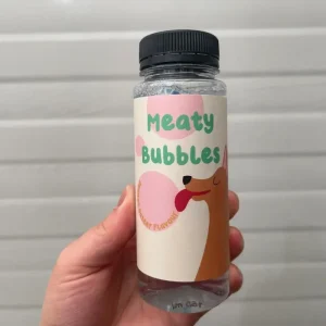 Peanut Butter Flavored Dog Bubbles (Vegan Friendly & Gluten Free)