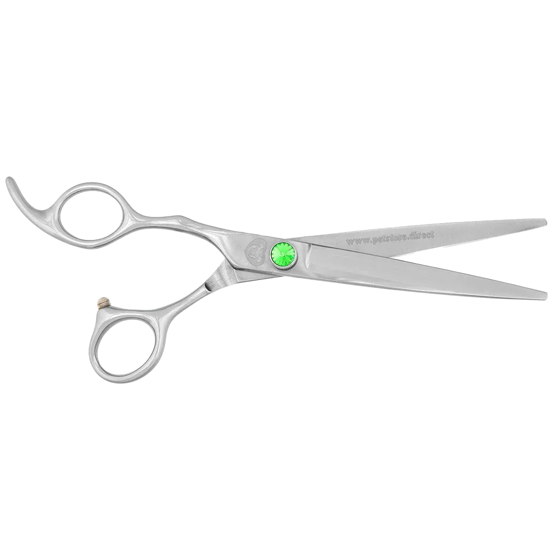 7" Straight Left-Handed Grooming Shears by PetStore.Direct