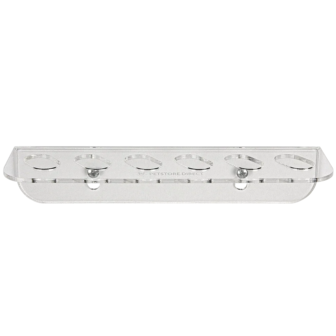 Acrylic 6 Scissor Holder Wall Mount Clear by PetStore.Direct - Image 2