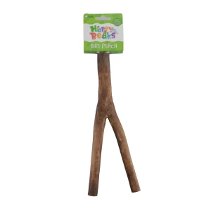 A&E Forked Natural Wood Perch - Natural Wood Bird Cage Perch