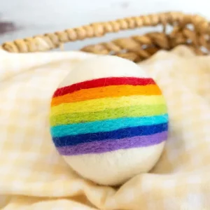 Wool Rainbow Dog Ball (FINAL SALE)