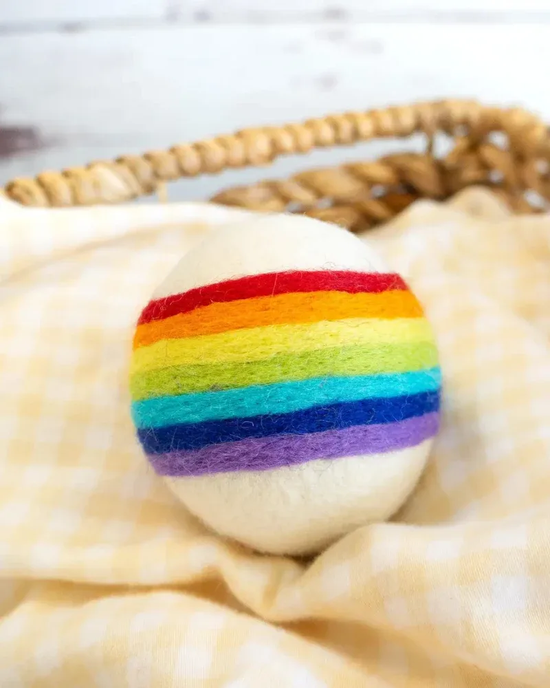 Wool Rainbow Dog Ball (FINAL SALE)