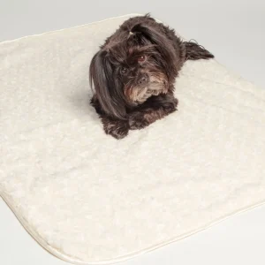 Rosebud Dog Blanket in Cream (Made in the USA)