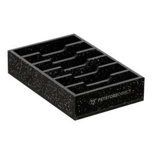 Mini Wide 6 Blade Holder Sparkle Black by PetStore.Direct