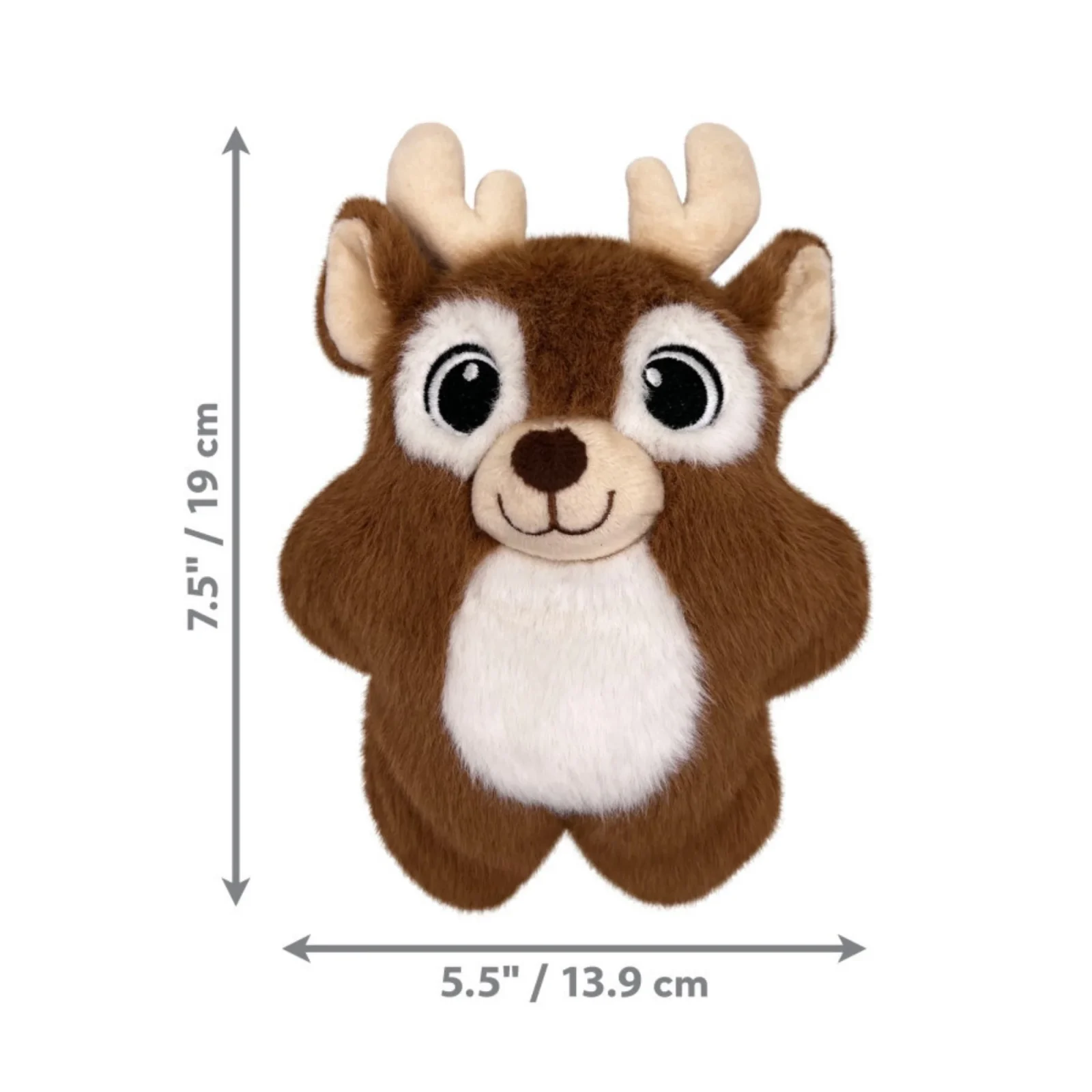 KONG Holiday Snuzzles Reindeer Dog Toy Small - Image 2