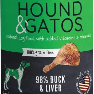 Hound and Gatos Dog Grain Free Duck and Liver 13oz. (Case of 12)