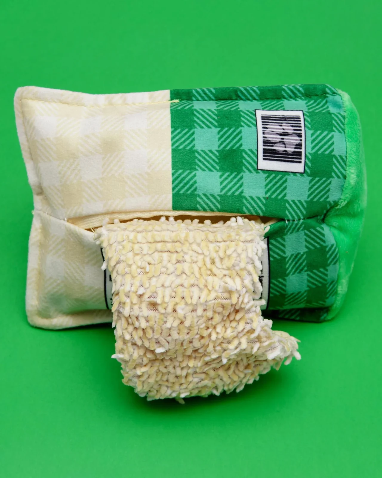 P.L.A.Y. X Cabot Creamery Vermont Cheddar Shredder Squeaky Plush Dog Toy - Image 2