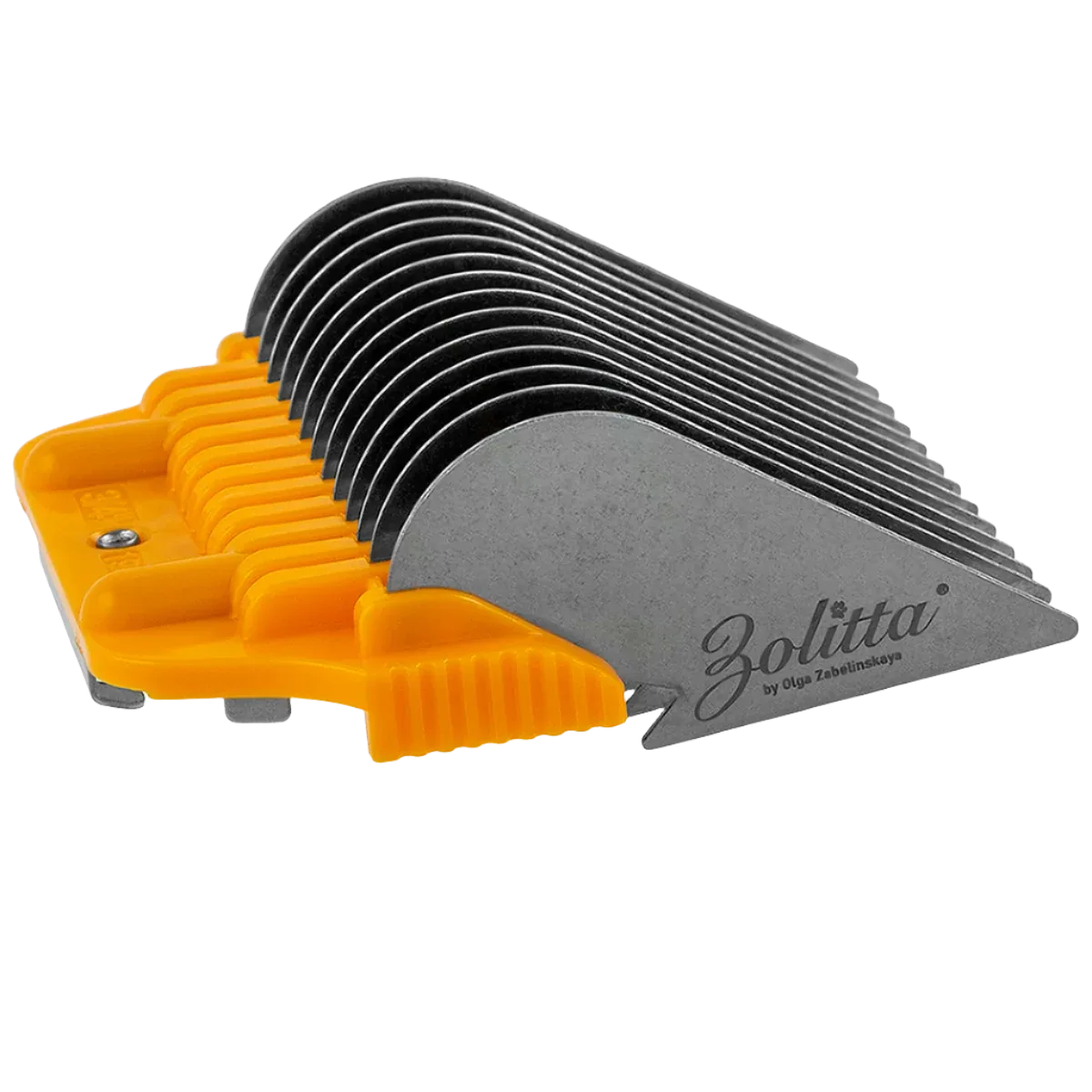 #A 3/4" Orange Wide Attachment Comb 19 mm by Zolitta - Image 2