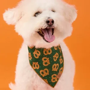 Pretzel Party Dog Bandana (Made in the USA)