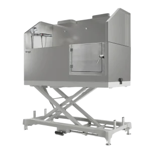 60" Dog Grooming Electric Tub with Lift-up Door White by Waggz