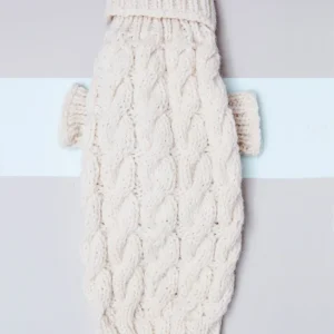 Downtown Roll Neck Dog Sweater in Natural (FINAL SALE)