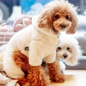 Boa Fleece Onesie in Cream (Dog & Co. Exclusive) (FINAL SALE)