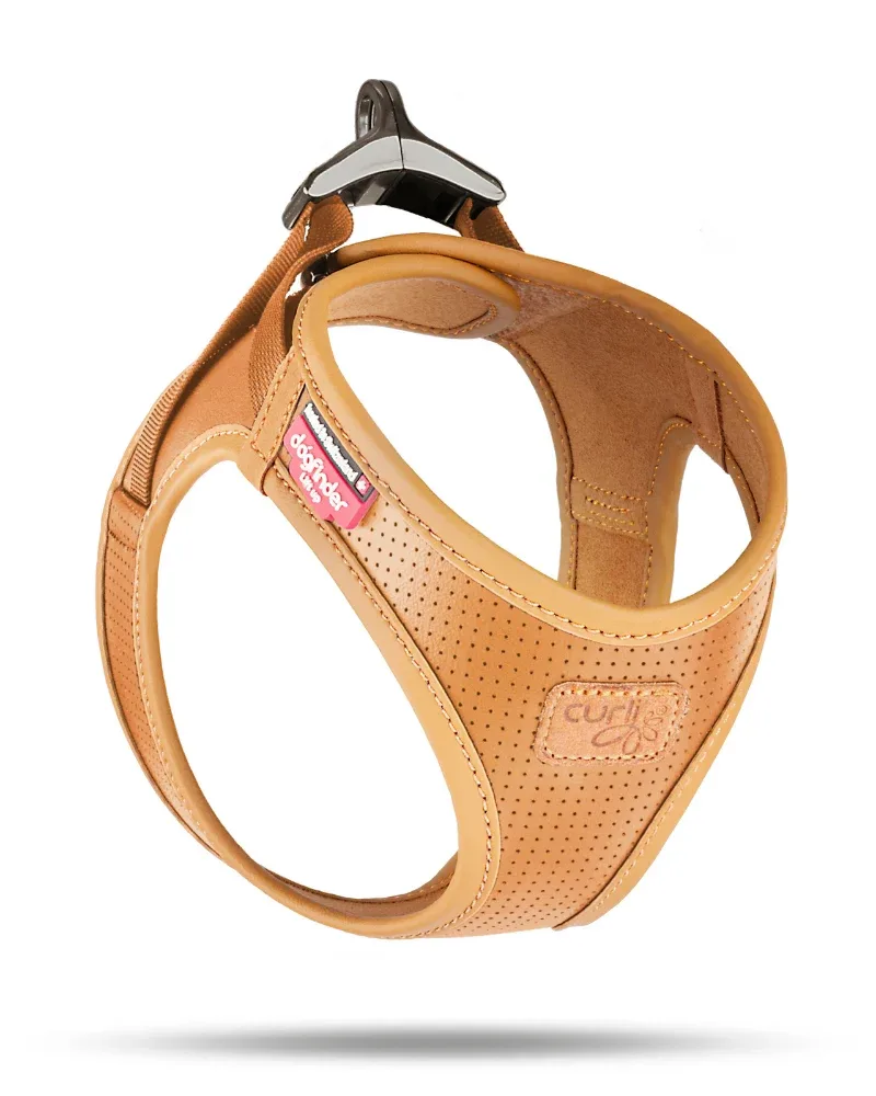 The Apple Leather Vest Harness for Dogs in Brown - Image 2
