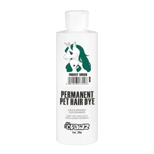 Permanent Dog Hair Dye Forest Green 8oz by Opawz
