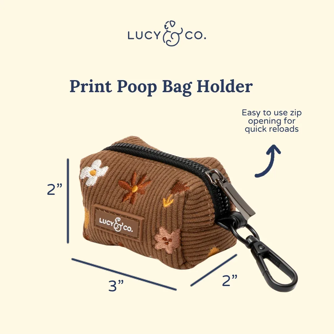 Chocolate Meadows Corduroy Poop Bag Holder - Image 2