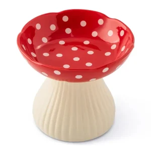 Ceramic Mushroom Pet Bowl