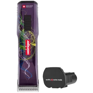 Purple Saphir Cordless Clipper with One Battery by Heiniger