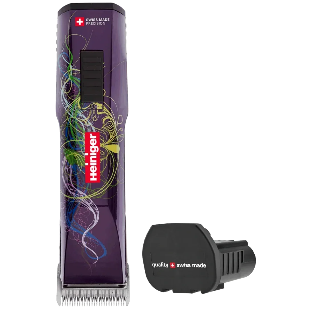 Purple Saphir Cordless Clipper with One Battery by Heiniger
