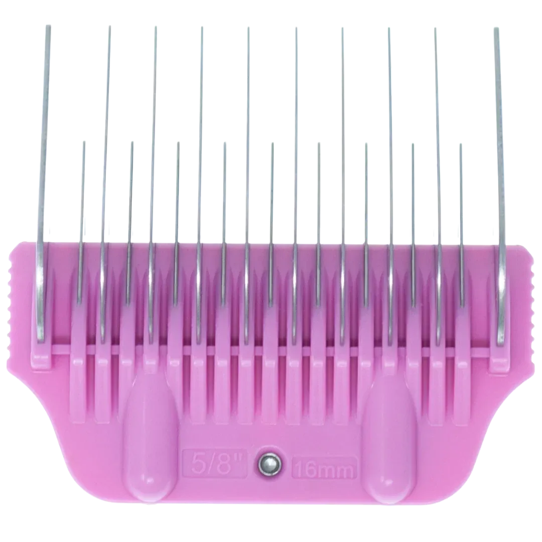 16mm Pink Wide Glide Skip Tooth Comb Attachment by PetStore.Direct