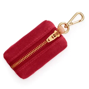 Wine Waxed Canvas Waste Bag Dispenser (Made in the USA) (FINAL SALE)