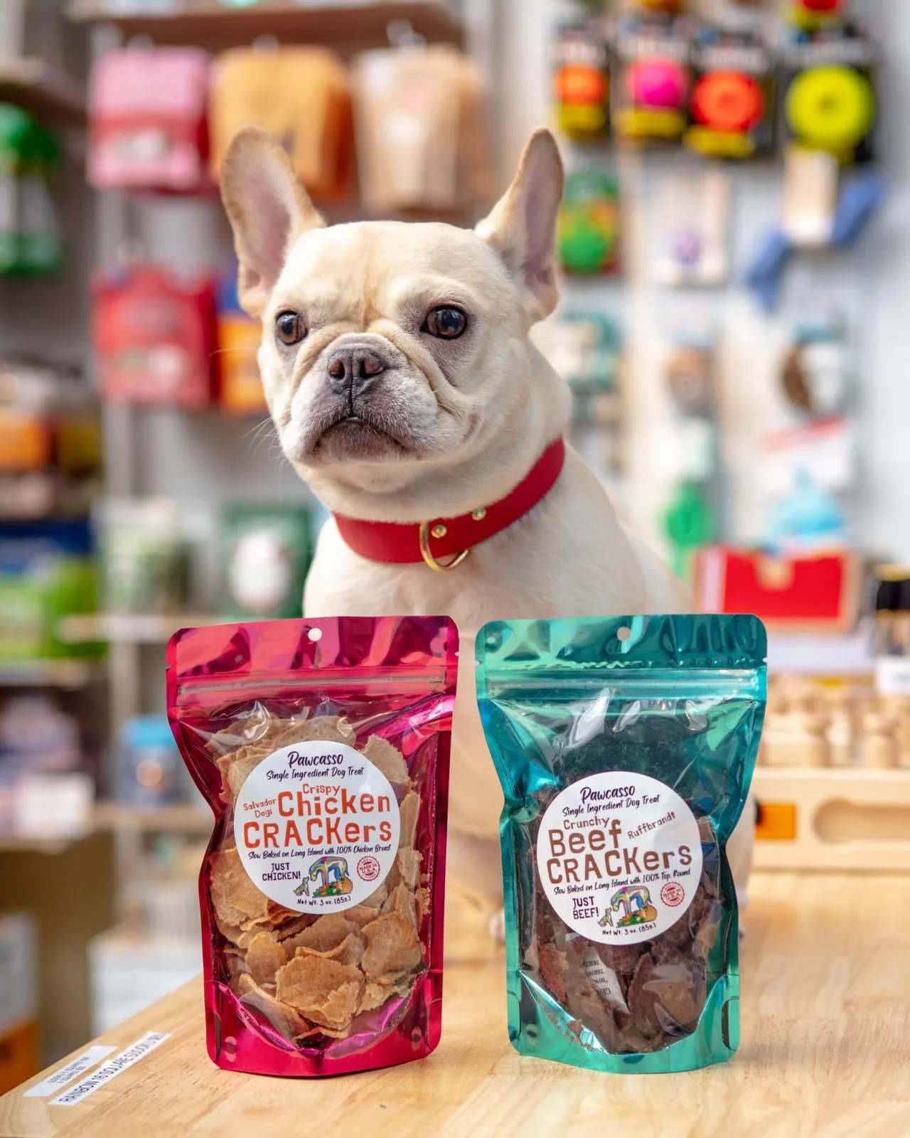 Crunchy Beef Crackers Dog Treats (Made in the USA) - Image 2