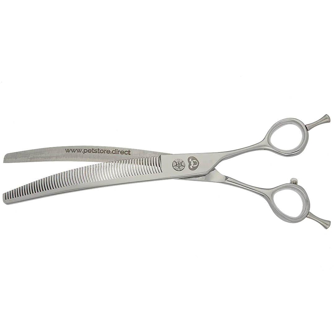 8" 60T Curved Blender Thinner Shear by PetStore.Direct - Image 2