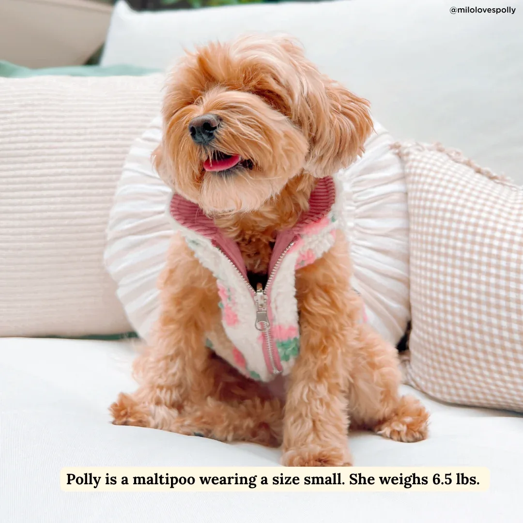 In Full Bloom Reversible Teddy Vest - Image 2
