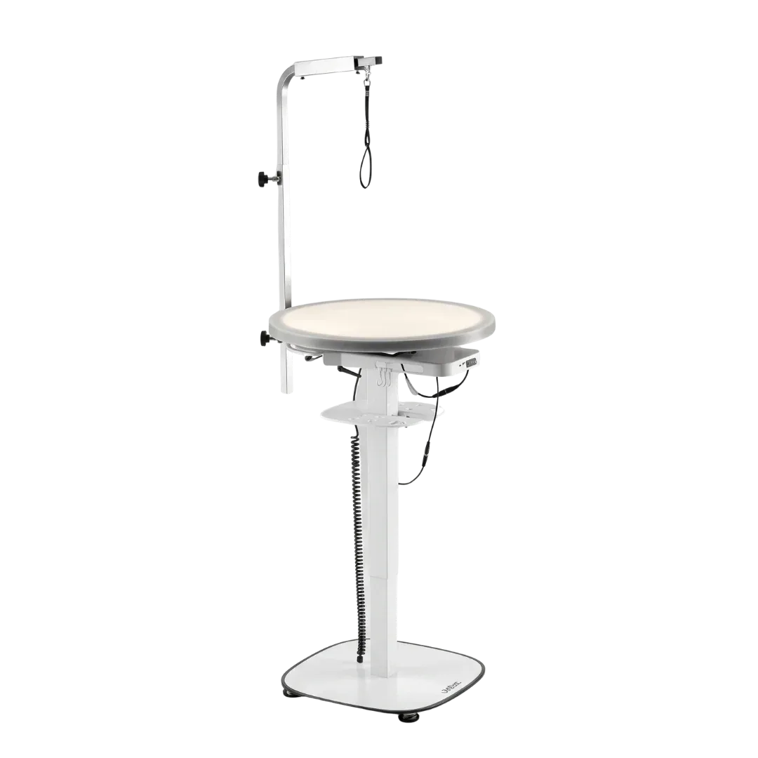 Radiant360 Rotating 360° Electric Grooming Table with LED Light by Jirpet
