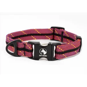 Adventure Dog Collar in Mulberry Wine (Made in the USA)