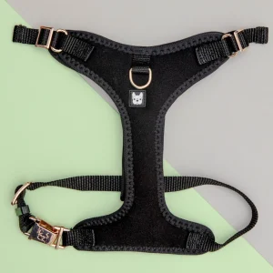 Aquafleece Water Repellant Dog Harness in Black(FINAL SALE)